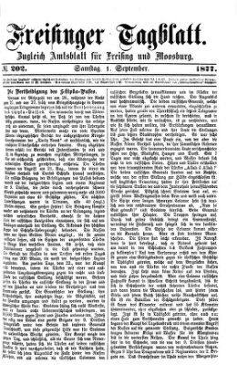 Freisinger Tagblatt (Freisinger Wochenblatt) Samstag 1. September 1877