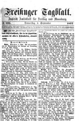 Freisinger Tagblatt (Freisinger Wochenblatt) Donnerstag 6. September 1877