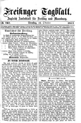 Freisinger Tagblatt (Freisinger Wochenblatt) Dienstag 16. Oktober 1877