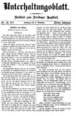 Freisinger Tagblatt (Freisinger Wochenblatt) Sonntag 18. November 1877