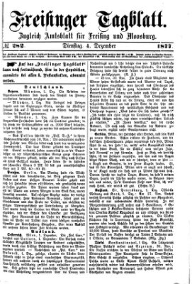 Freisinger Tagblatt (Freisinger Wochenblatt) Dienstag 4. Dezember 1877