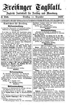 Freisinger Tagblatt (Freisinger Wochenblatt) Dienstag 11. Dezember 1877