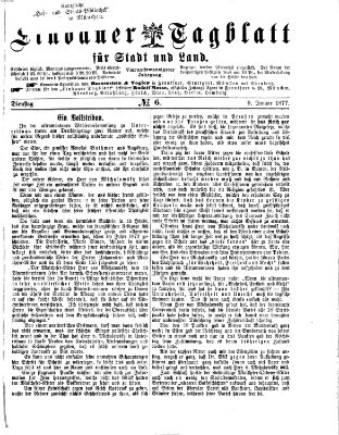 Lindauer Tagblatt für Stadt und Land Dienstag 9. Januar 1877