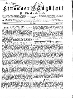 Lindauer Tagblatt für Stadt und Land Donnerstag 1. März 1877