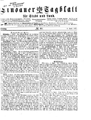 Lindauer Tagblatt für Stadt und Land Sonntag 8. April 1877