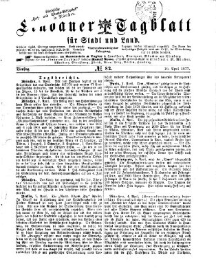 Lindauer Tagblatt für Stadt und Land Dienstag 10. April 1877