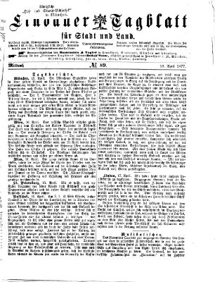 Lindauer Tagblatt für Stadt und Land Mittwoch 18. April 1877