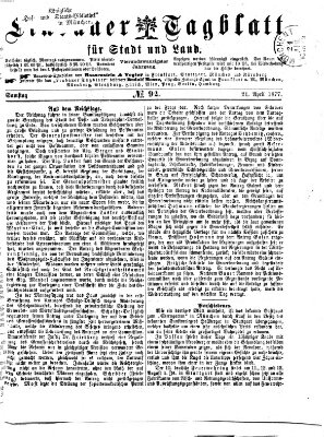 Lindauer Tagblatt für Stadt und Land Samstag 21. April 1877