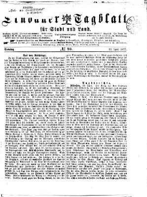 Lindauer Tagblatt für Stadt und Land Sonntag 22. April 1877