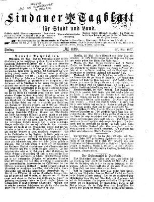Lindauer Tagblatt für Stadt und Land Freitag 25. Mai 1877