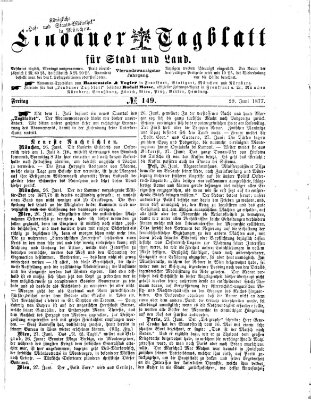 Lindauer Tagblatt für Stadt und Land Freitag 29. Juni 1877