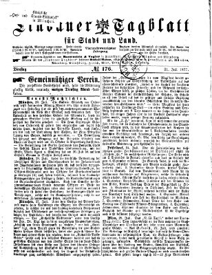 Lindauer Tagblatt für Stadt und Land Dienstag 31. Juli 1877