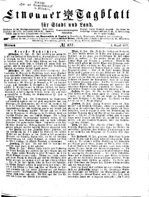 Lindauer Tagblatt für Stadt und Land Mittwoch 1. August 1877