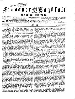 Lindauer Tagblatt für Stadt und Land Donnerstag 9. August 1877