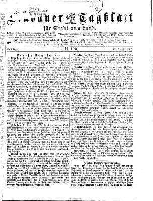 Lindauer Tagblatt für Stadt und Land Samstag 18. August 1877