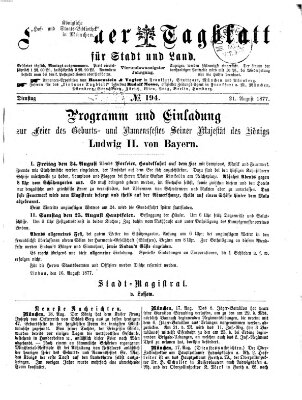 Lindauer Tagblatt für Stadt und Land Dienstag 21. August 1877