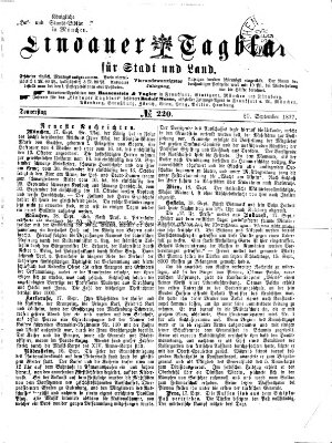 Lindauer Tagblatt für Stadt und Land Donnerstag 20. September 1877