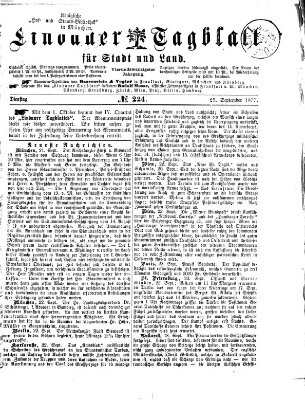 Lindauer Tagblatt für Stadt und Land Dienstag 25. September 1877