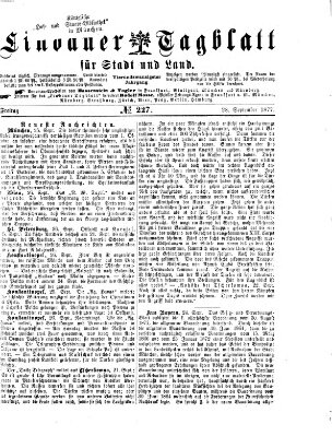 Lindauer Tagblatt für Stadt und Land Freitag 28. September 1877