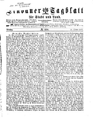 Lindauer Tagblatt für Stadt und Land Dienstag 30. Oktober 1877