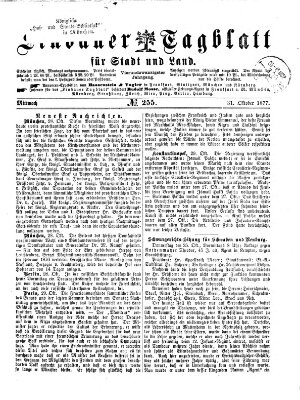 Lindauer Tagblatt für Stadt und Land Mittwoch 31. Oktober 1877