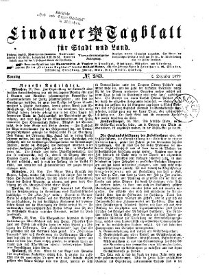 Lindauer Tagblatt für Stadt und Land Sonntag 2. Dezember 1877