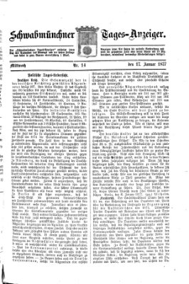 Schwabmünchner Tages-Anzeiger Mittwoch 17. Januar 1877