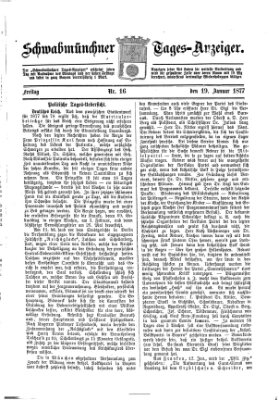 Schwabmünchner Tages-Anzeiger Freitag 19. Januar 1877