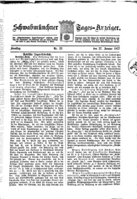 Schwabmünchner Tages-Anzeiger Samstag 27. Januar 1877