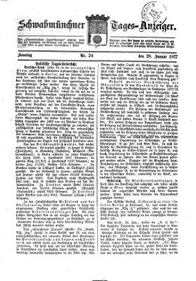 Schwabmünchner Tages-Anzeiger Sonntag 28. Januar 1877