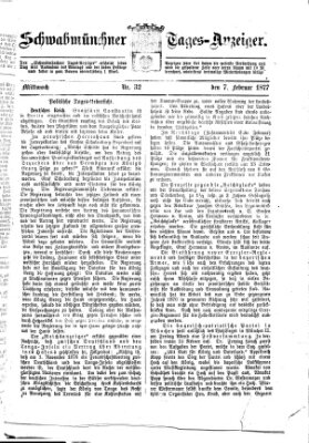 Schwabmünchner Tages-Anzeiger Mittwoch 7. Februar 1877