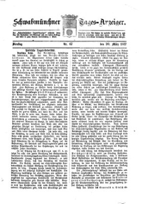 Schwabmünchner Tages-Anzeiger Dienstag 20. März 1877