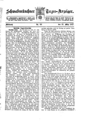 Schwabmünchner Tages-Anzeiger Mittwoch 21. März 1877