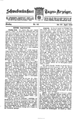 Schwabmünchner Tages-Anzeiger Dienstag 10. April 1877