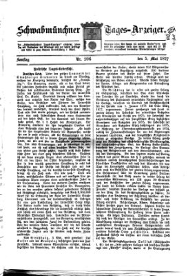 Schwabmünchner Tages-Anzeiger Samstag 5. Mai 1877