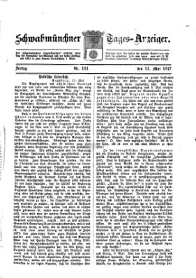 Schwabmünchner Tages-Anzeiger Freitag 11. Mai 1877