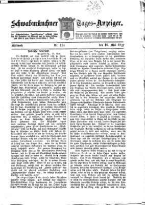 Schwabmünchner Tages-Anzeiger Mittwoch 16. Mai 1877