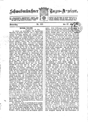 Schwabmünchner Tages-Anzeiger Donnerstag 17. Mai 1877