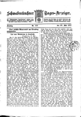 Schwabmünchner Tages-Anzeiger Sonntag 20. Mai 1877