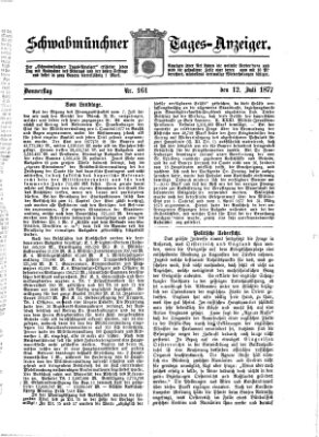 Schwabmünchner Tages-Anzeiger Donnerstag 12. Juli 1877