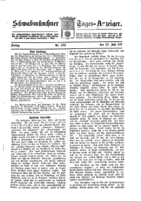 Schwabmünchner Tages-Anzeiger Freitag 13. Juli 1877