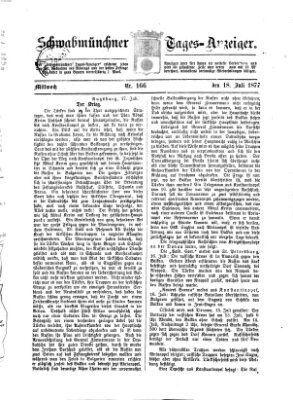 Schwabmünchner Tages-Anzeiger Mittwoch 18. Juli 1877