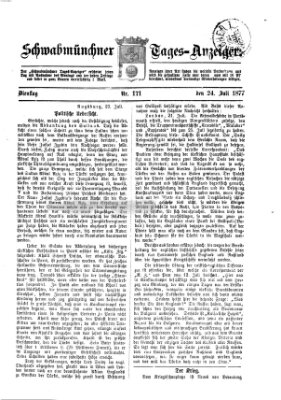 Schwabmünchner Tages-Anzeiger Dienstag 24. Juli 1877