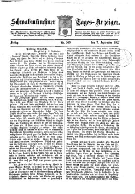 Schwabmünchner Tages-Anzeiger Freitag 7. September 1877