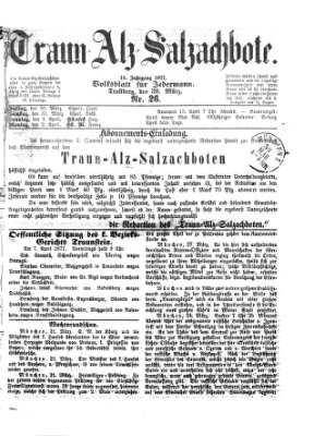 Traun-Alz-Salzachbote Freitag 30. März 1877