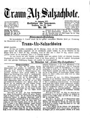 Traun-Alz-Salzachbote Freitag 22. Juni 1877