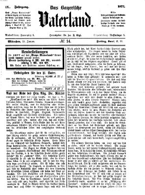 Das bayerische Vaterland Freitag 19. Januar 1877