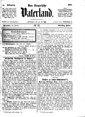 Das bayerische Vaterland Samstag 20. Januar 1877