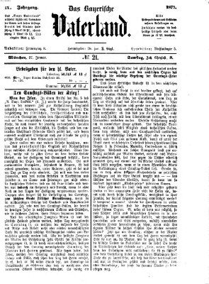 Das bayerische Vaterland Samstag 27. Januar 1877