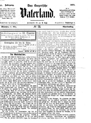 Das bayerische Vaterland Samstag 31. März 1877